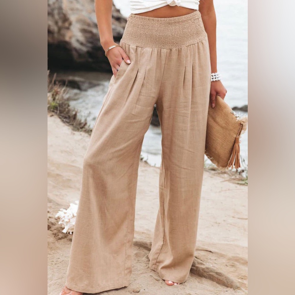 NWT FRESH AIR POCKETED SMOCKED PANTS XL